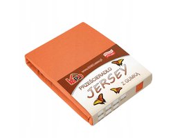 Jersey hoeslaken met elastiek 160x200 cm terra KARO