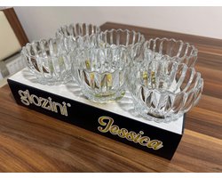 Jessica Kommen set Knabbelkom Kom Glazen kommen Kom voor ijs Dessert Dip Salade Bijgerecht (6 x kommen)