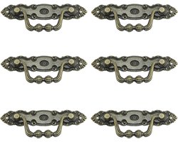 JGS ® Antieke Kastgrepen in Retro Stijl voor Meubels en Deuren met Klassieke Bronskleurige Afwerking