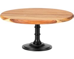 JGS ® Houten Etagère voor Taarten en Cupcakes met Eikenhouten Basis, Perfect voor Feestelijke Gelegenheden