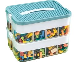 JGS ® Multifunctionele Transparante Opbergdoos voor Kinderspeelgoed en Kleine Onderdelen