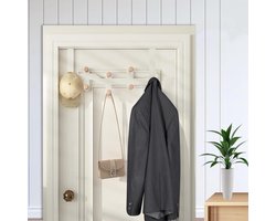 JGS Premium - Metalen kapstok haken voor over de deur - Zwart - Set van 2