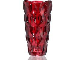 JGS Premium - Verdikte glazen bloemenvaas voor bloemstukken, bruiloften en huisdecoratie - Luxe handgeblazen stijl - 34 lbs - Ernstige kleurrijk