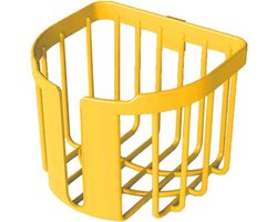 JGS Premium - Wandgemonteerde toiletrolhouder van ABS zonder boren - Geschikt voor badkamer en keuken - Geel - Papierhanddoekdispenser.