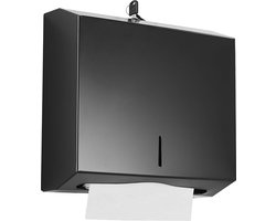 JGS ® Roestvrijstalen Handdoekdispenser met Vergrendeling en Kijkvenster voor Vouwbare Handdoeken