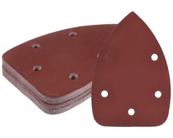 JHubers Goods - 25-delige set driehoekig schuurpapier voor muis schuurmachine - korrel 1500 - 9,9 x 13,9 cm - haak en lus vellen - houten meubels polijsten - 5 pack.