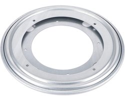 JHubers Goods - Draaitafellagers van hoge kwaliteit voor Eettafel, Krukstoel en Bijkeuken - 9 inch zilver metaalldrager.