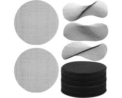 Jhubers Goods - Drainage Mesh Bloempot Bodem Mesh Pad - Bloempot Gaas - Polyethyleen - Rond - Bonsai - Drainage Schermen - Plant Pot - Tuin Potplanten - Bodemverlies voorkomen - Geschikt voor 50st 10cm Bloempot