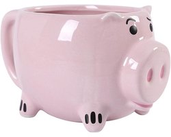 JHubers Goods - Koffiemok Met Handvat, Schattig Piggy Design, Keramisch Materiaal, Watertheekop, 3D Porseleinen Theemok