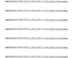 Jhubers Goods - Metaal Tafelpoot Kappen - Vloerbeschermers - Duurzaam - Rond - Rubber - Antislip - Set van 8 - Geschikt voor Stoelen en Tafels - Transparant - Bescherming Houten Vloeren - Meubelaccessoires.