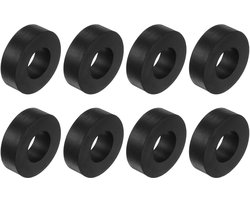 JHubers Goods - Rubberen spacers 8 stuks 15x25x50 mm zwart Anti-vibratie-isolatiepads voor thuis/auto/boot