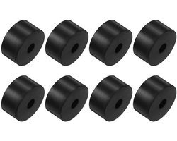 JHubers Goods - Rubberen spacers 8 stuks - Anti-vibratie-isolatiepads - Thuis Auto Bootaccessoires - Neopreen Zwart 10 x 20 x 40 mm.