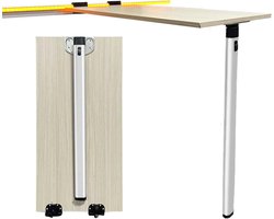 JHubers Goods - RV Opvouwbare Tafelpoot Aluminium Wandmontage Eettafel Laptop Voertuig Jachten Caravan Reizen Kamperen met Geleiderail