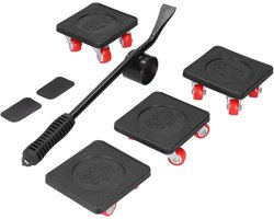 Jhubers Goods - Verplaatsbaar Bankstel Voor Zwaar Transport - Vier Wielen - Meubelvervoer - Geschikt voor Banken, Bankstellen, Koelkasten - Meubeldolly - Robuuste Uitvoering