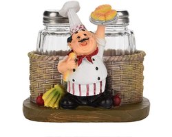 JHubers Goods - Zout- en Peperstrooiersset voor Thuis en Restaurant - Grappige Zoutvaatje Chef Beeldjes