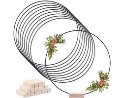 JHUBERS- Metalen Ringen 30 cm - Decoratieve Ringen - Knutselen/DIY - Bruiloftskransdecoratie - Robuust IJzer - Duurzaam en Onbreekbaar - Decoratiering
