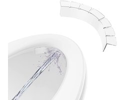 JHUBERS- Toiletzitting Spatbeschermer - Transparant EVA - Plak- en Urineafvoer - Voor Kinderen/Volwassenen - Eenvoudig te Installeren - Voorkomt Morsen - Wc-bril