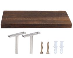 Jhubersproducts - Houten Opbergplank - Stijlvolle Opslagoplossing - Muurgeplaatst - Decoratief - Ruimtebesparend - Functionaliteit - Geschikt voor Woo