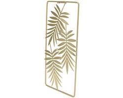 Jhubersproducts - Metalen Bladeren Muur Sculpturen - Nordic Stijl - Elegante Decoratie voor Woonkamer en Slaapkamer - Gouden Kleur - Slijtvaste Afwerk