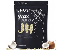 JHust® Wax Beans 1KG Coconut - Wax Bonen - Wax Parels - Wax Korrels - Waxparels - Harskorrels - Hars korrels - Wax ontharen - Wax Pearls - wax parels ontharing - Hars bonen - Hard Wax Beans - Wax - Wax Parels - Hars parels - Kerstcadeau voor vrouwen