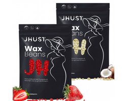 JHust® Wax Beans 2KG Strawberry + Coconut - Wax Parels - Wax Bonen - Wax Korrels - Waxparels - Harskorrels - Hars korrels - Wax ontharen - Wax Pearls - Hars bonen - Hard Wax Beans - Wax - Wax Parels - Hars parels - Kerstcadeau voor vrouwen