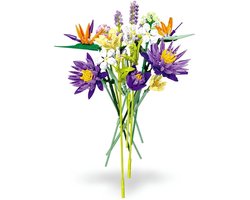 JieStar JJ9046 Tropische bloemen boeket bouwset | Botanical Flowers Collection modelbouw | Classic Creator STEM speelgoed bouwpakket voor volwassenen en kinderen | Educatief kunstbloemen decoratie geschikt voor Lego | bouwdoos met 891 bouwstenen