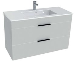 Jika Cube - Kast incl. wastafel, 98x42x62 cm, wit H4536521763001