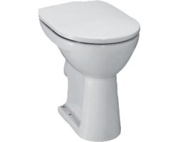 Jika Lyra Plus Closet H45xB36xD47cm Vlakspoel Keramiek Wit