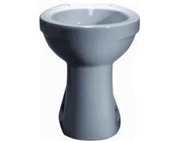 Jika Lyraplus staand closet +6 vlakspoel pk met 4 schroefgaten wit