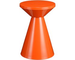 Jim Side Table - H45 x Ø31 cm - Iron - Orange