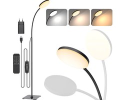 JMZR® Booglampen Staand Voerlamp - Vloerlampen Woonkamer - Zwart