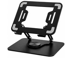 JNOVA Laptop Standaard - Verstelbaar en 360° Draaibaar - Ergonomische Laptop Verhoger - Geschikt voor 10 t/m 17,3 Inch - Zwart