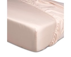 JOARZ Hoeslaken - Katoen-Satijn - Geschikt voor matrassen - Hoekhoogte tot 30 cm - 160x220 - Pearl Champagne