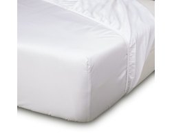 JOARZ Hoeslaken - Katoen-Satijn - Geschikt voor matrassen - Hoekhoogte tot 30 cm - 90x220 - Pure White