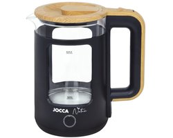 Jocca Waterkoker 1,8 L Nature – RVS binnenkant & droogkookbeveiliging – Zwart / Roestvrij - 2186N