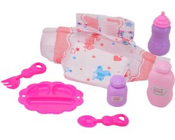 John Toy Baby Rose verzorgset in tasje