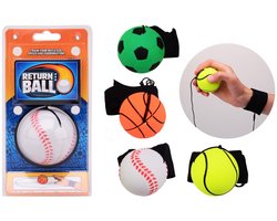 Johntoy - Gooi- en vangbal set: Voetbal, Tennisbal, Honkbal & Basketbal