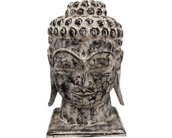 JoJo Living Woonaccessoires - Ornament - Suarhouten ornament Boeddha - Hoofd op voet - Handgemaakt