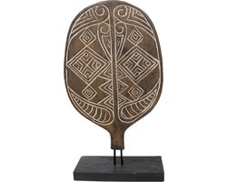 JoJo Living Woonaccessoires - Ornament - Teakhouten ornament Sawan - Handgemaakt