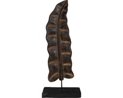 JoJo Living Woonaccessoires - Ornament - Teakhouten ornament veer Daun - Handgemaakt