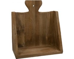 JoJo Living Woonaccessoires - Planken - Teakhouten presentatie plank Ella - Set van 2 - Handgemaakt