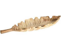 JoJo Living Woonaccessoires - Schalen - Suarhouten decoratief blad - M - Ongebrand - Handgemaakt