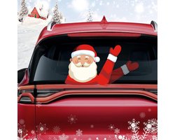 Jojoy - Autosticker Ruitenwisser - Kerstman Ruitenwisser - Kerstdecoratie - Autosticker - Auto Decoratie - Auto Stickers - SANTAWIPER