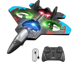 Jojoy - RC Vliegtuig Drone - Straaljager - LED Verlichting - 2.4GHz Afstandsbediening - Binnen en Buiten - EPP Schuim - Oplaadbaar - FLYTOR