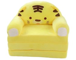 Jojoy - Uitschuifbare Kinderstoel - Kinderbank - Kindersofa - Kinderfauteuils - Kinderzetel - Slaapbank - Geel - KIDSOFA