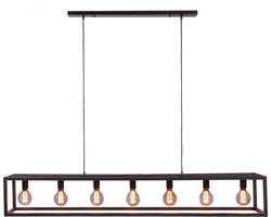 Jolijn hanglamp zwart staal 7L