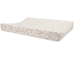 Jollein Aankleedkussenhoes Jersey 50x70cm - Zachte Hoes Baby Aankleedkussen - Bloomy