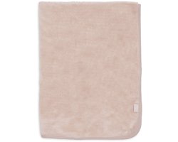 Jollein Baby Decke Kinderbett 100x150cm Basic Sherpa/Jersey - Silk Rose