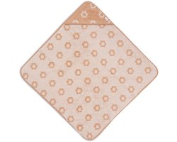Jollein Badcape Baby - Jersey / Badstof - 75x75 cm - Jacquard - Flower