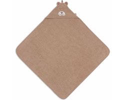 Jollein - Badcape Badstof 75x75cm - Baby Handdoek met Badcape, Omslagdoek, Badponcho - Jungle Jambo Cheetah